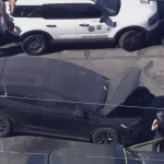 Human remains were discovered in the trunk of a Tesla after someone at a Hollywood tow yard reported a stench coming from the vehicle. (KTLA) d4vd