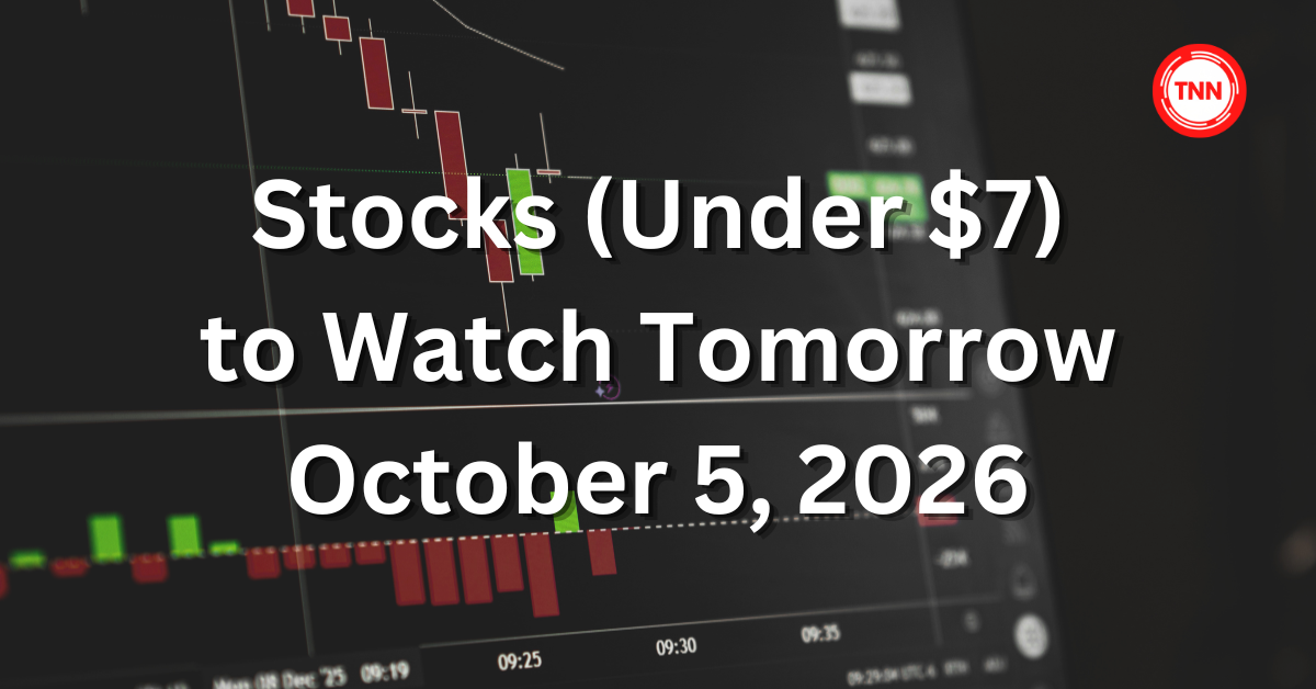 Top stocks under $7 to watch tomorrow, Oct 5: Opendoor, Ur-Energy, and more, with support/resistance levels and bull/bear cases.